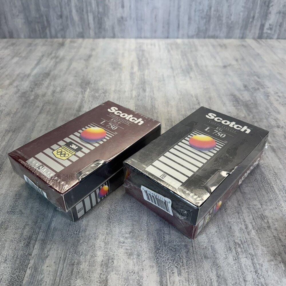 4 Blank BETA Tape Videocassette Scotch EG EG+ L750 New Sealed